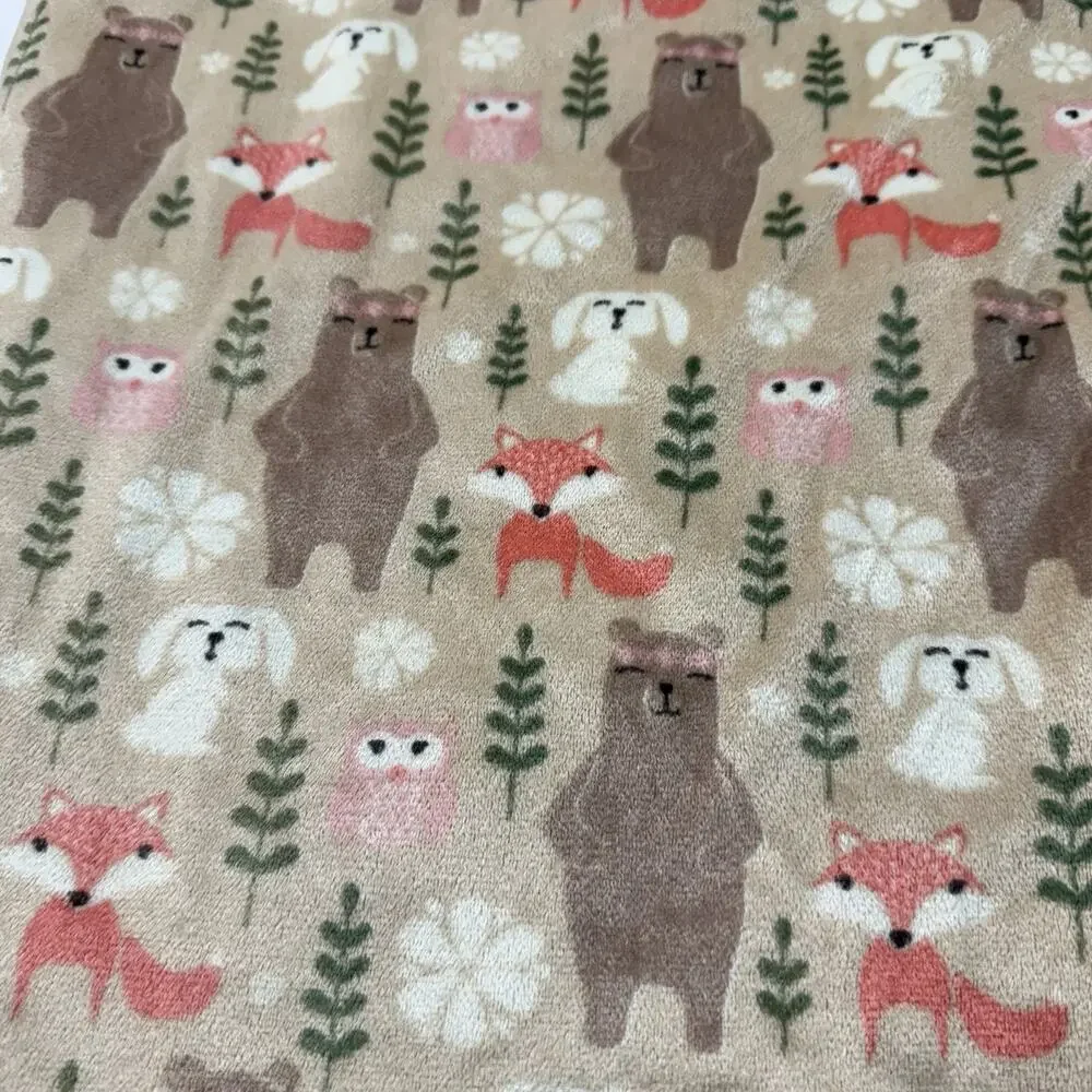 Hudson Baby HB Security Blanket White Pink Girls Sherpa Owl Bear Fox Lovey